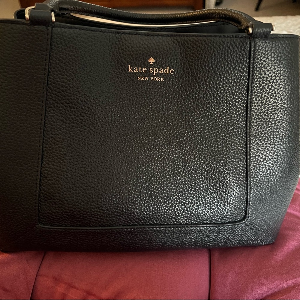 Kate Spade Black Pebbled Leather Shoulder Bag